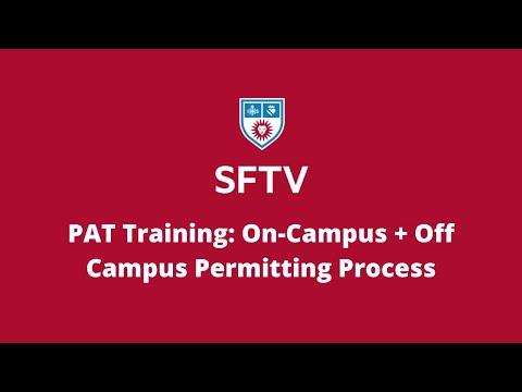 PAT Training: On-Campus + Off Campus Permitting Process