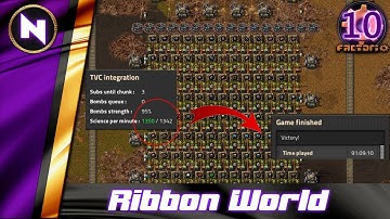 1350 Science / Min ➡ MISSION COMPLETE! | #10 | Factorio Ribbon World Livestream Recap