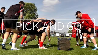 RUGBY PICK AND GO FORWARDS DRILL