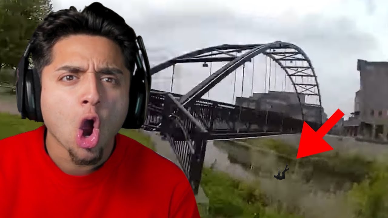 Kid Jumps Off Bridge Running From Cops - YouTube