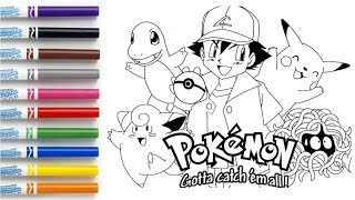 How to Color Pokemon  - Coloring Book Page #ColoringPokemon screenshot 2