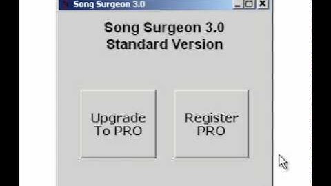 Song Surgeon Version 3 - Registration and Activation