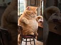 The cat playfully dances while doing makeup #cat #ai #animation #funny #entertainment #creative