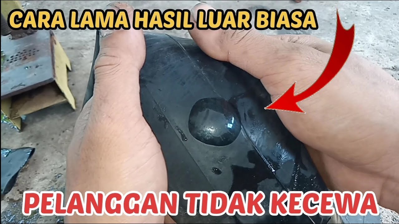 Cara Tambal ban bakar hasil mengkilap kualitas terjamin