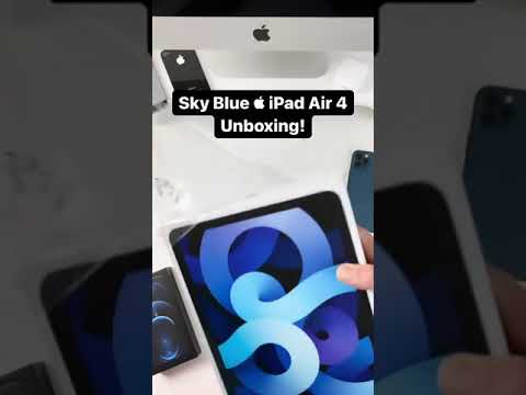 Sky blue ipad air 4 unboxing 💙💙