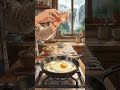 Ghibli Rainy Morning 🍳 Egg &amp; Tea ASMR | Cozy Cooking