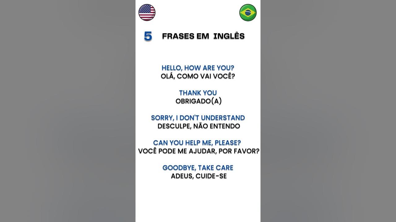 Como vai você em ingles - How are you 