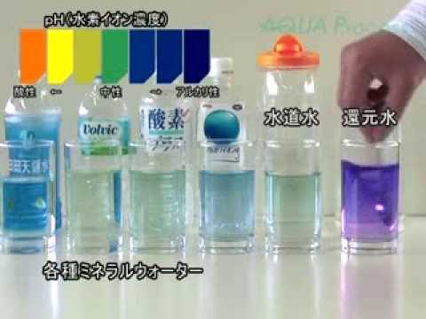 水素水 アルカリイオン水 還元水 の実験 Youtube