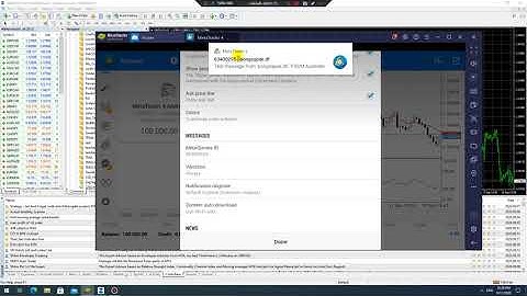 สอนวิธีตั้งค่ารับ Notification ของโปรแกรม MT4
