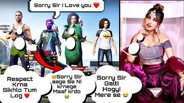 😍😍Random Hot Tiktoker Girl call Me Noob And I Challenge For 1v3 TDM | PUBG Mobile | Part.49