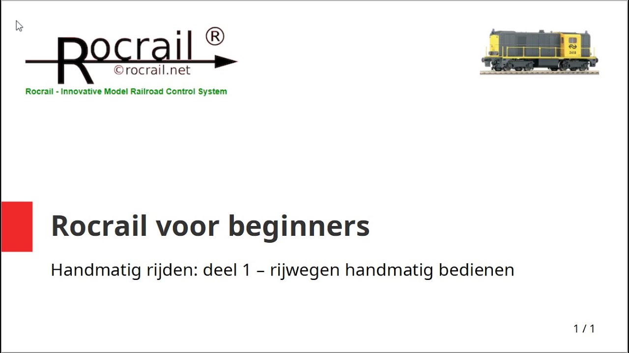 Rocrail deel 42: Handmatig rijden deel 1 - rijwegen handmatig bedienen via je baanplan