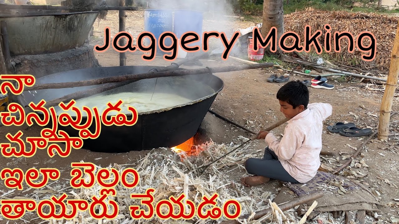 Jaggery Making in Traditional way | బెల్లం తగారి 