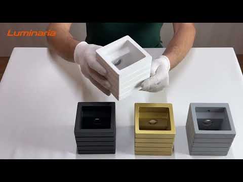 Настінний гіпсовий світильник LUMINARIA CARDIFF S2201 GD золото, видео 1