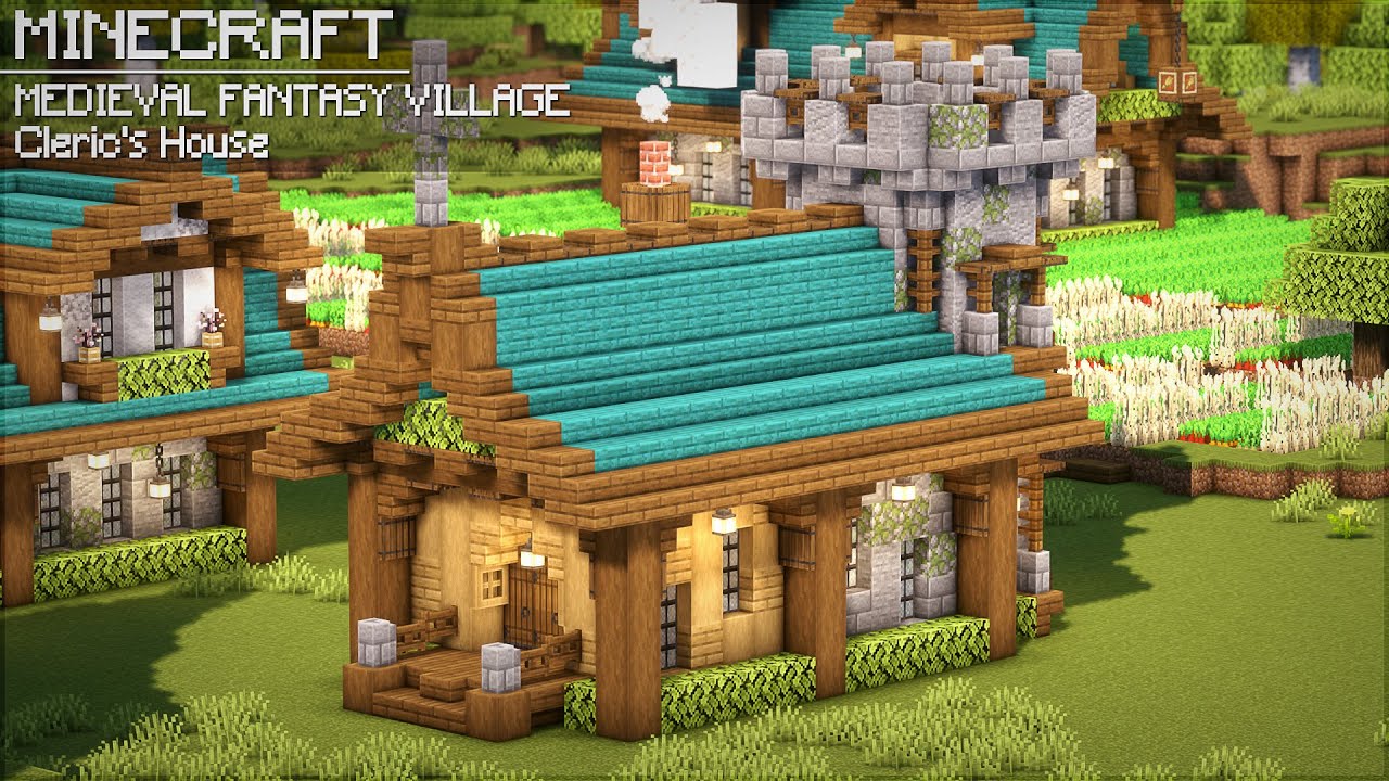 How to build the Cleric's House | Medieval Fantasy Village | Minecraft Tutorial