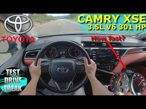 2018 Toyota Camry Xse 3.5L V6 301 Hp Top Speed Autobahn Drive Pov