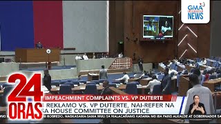 Download Lagu 4 reklamo vs. VP Duterte, nai-refer na sa House Committee on Justice | 24 Oras MP3