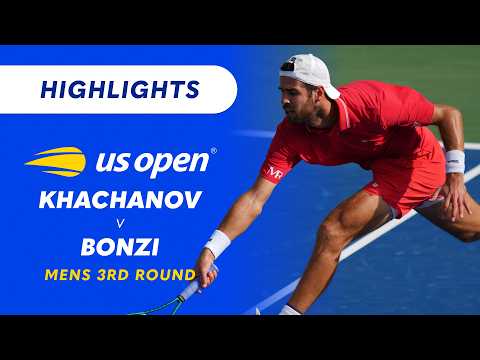 Karen Khachanov v Benjamin Bonzi - US Open 2026: 3rd Round Highlights | Wide World of Sports