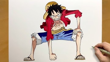 How to Draw Luffy from One Piece || Luffy Drawing Tutorial || Easy Anime Sketch