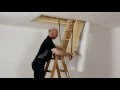 Loft ladder clickFIX 56 Silver from DOLLE - How to mount your loft ladder