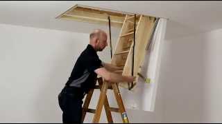 Loft ladder clickFIX 56 Silver from DOLLE  How to mount your loft ladder