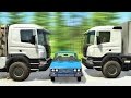 Страшные аварии с грузовиками! Вывозим металлолом - BeamNG Drive