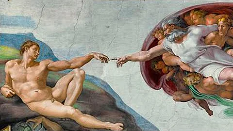 ¿Quién pintó Dios tocando al hombre?