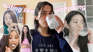 eating like IVE's WONYOUNG for 3 days | wonyoung diet