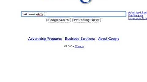 Google Advance Operator - link: