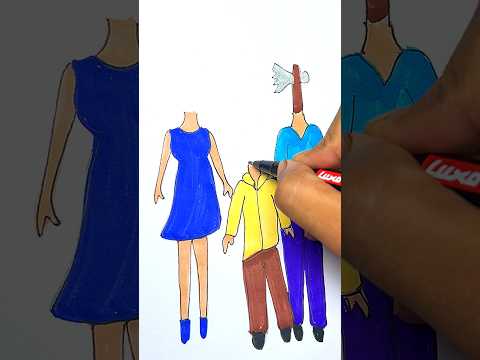 Family story part 1 #shorts #art #craft #drawing