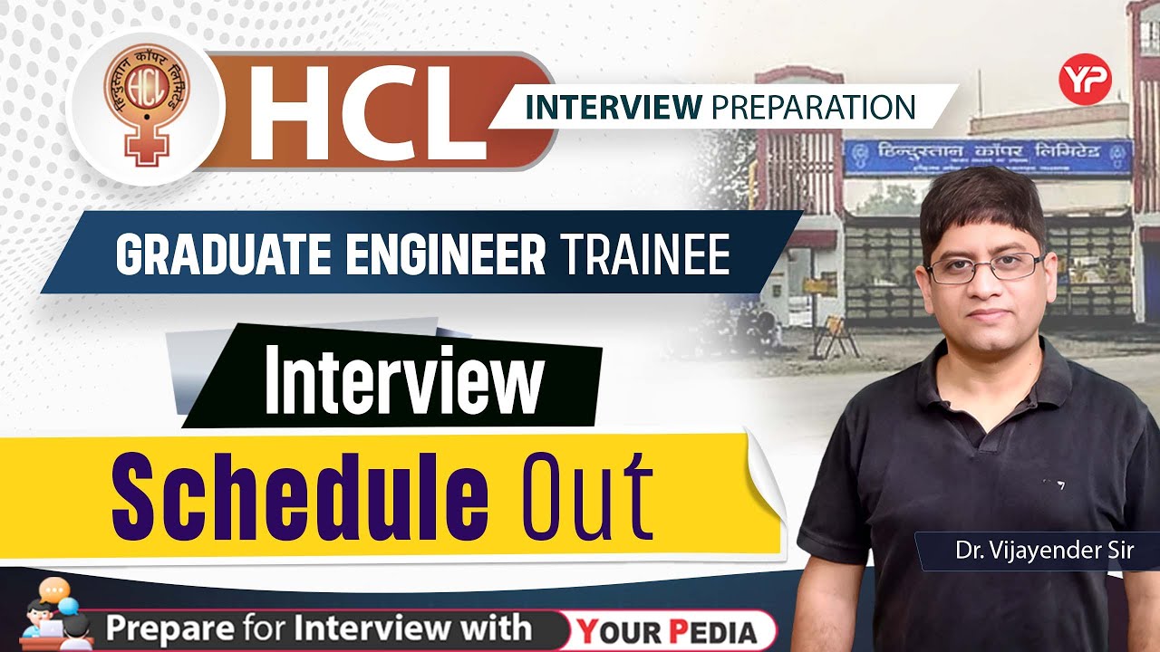 Interview Schedule Out for HCL Recruitment (Graduate Engineer Trainee) | Preapre with YourPedia