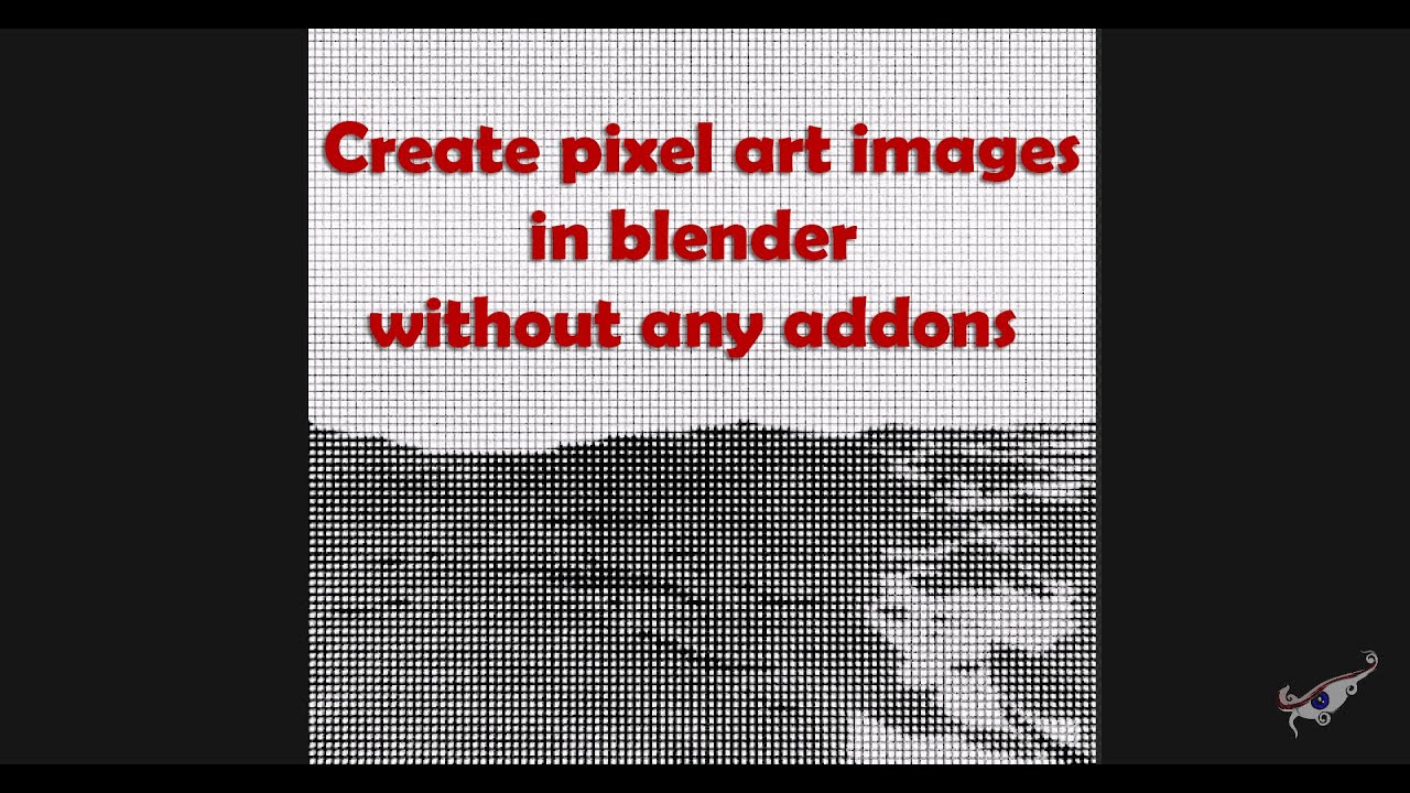 Renderpixel Image pixel art rendering in blender - YouTube