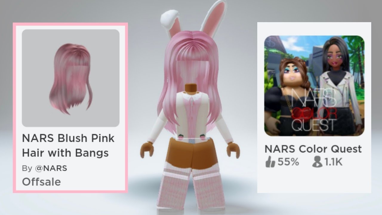 HOW TO GET BLUSH PINK HAIR FREE in Roblox 