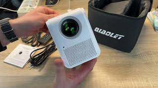 QIAOLET Mini Beamer Full HD, Smart Android Projektor Mit Bluetooth und WiFi Unboxing und Anleitung