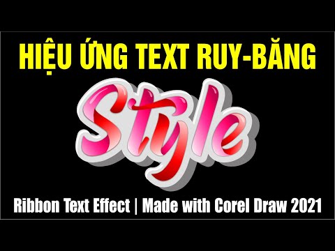Video Hiệu ứng Text Ruy-băng Được tạo bằng Corel draw 2021 |... - youtube