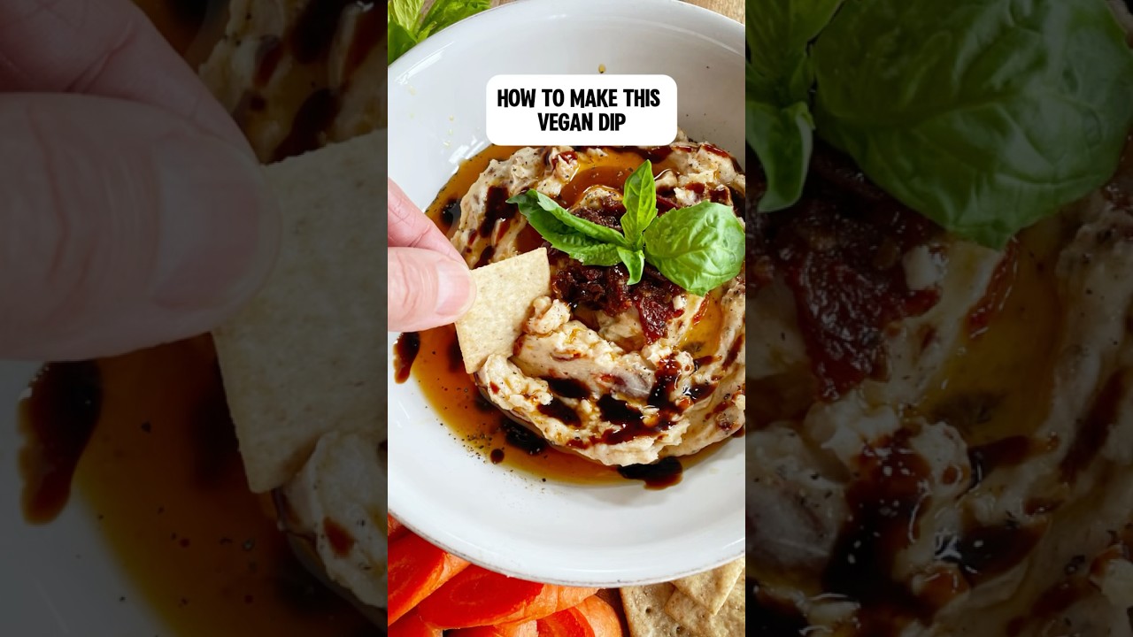 Full of flavor and so simple. Recipe included #shorts  #vegancooking #foodie #dip #sundriedtomatoes