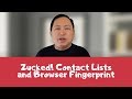 Live Stream - Contact List, Browser Fingerprinting Dangers