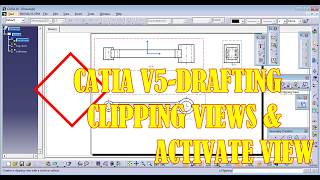 catia v5| drafting- clipping view in catia