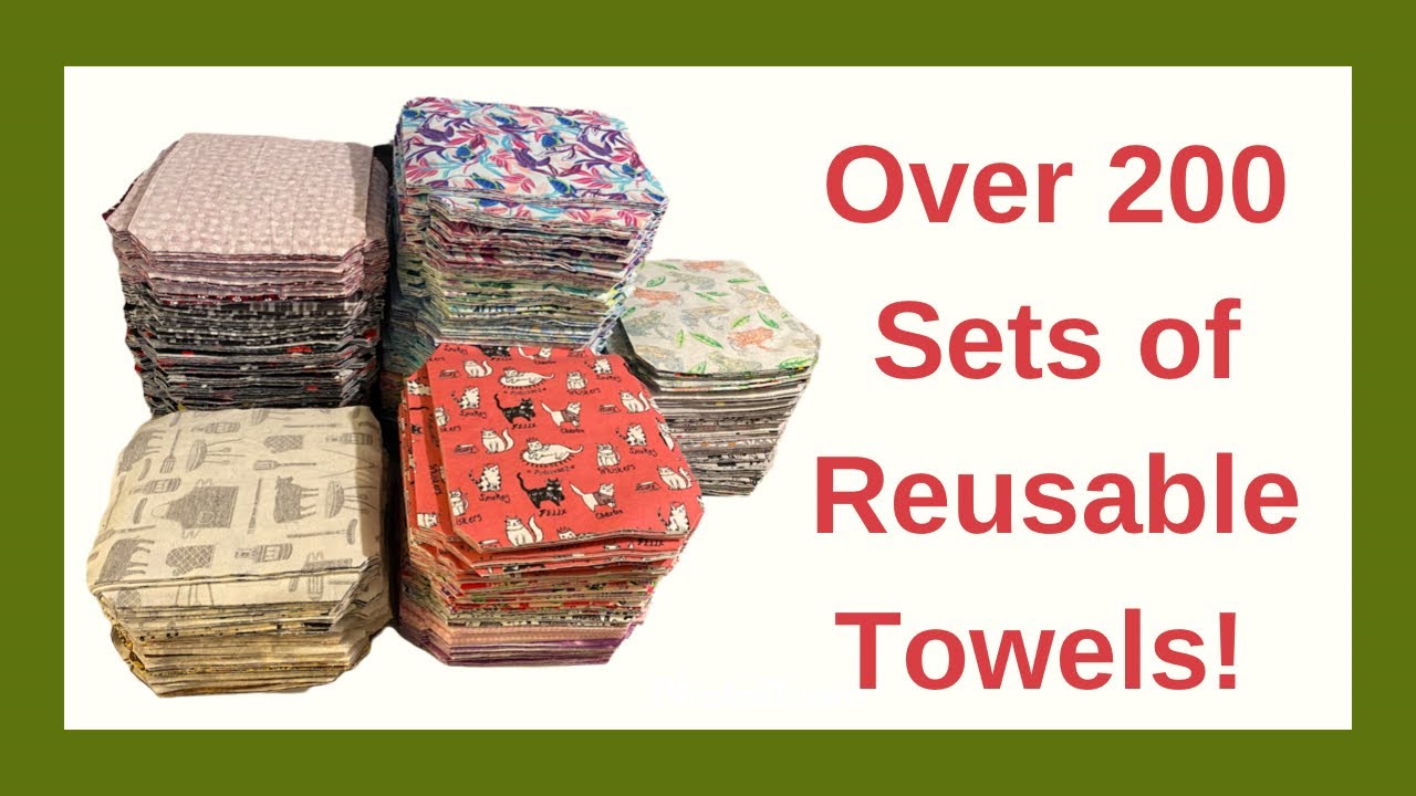 How Much Fabric Is Wasted? Reusable Towels Joann’s Cotton Flannel