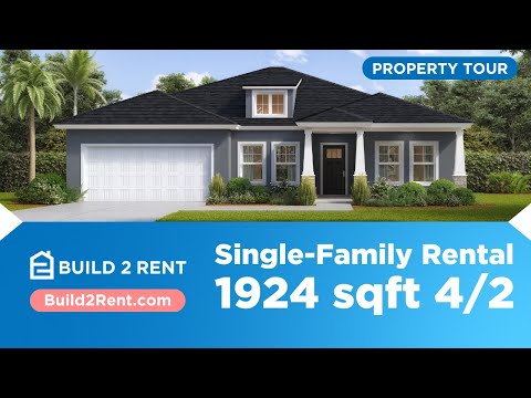 Build 2 Rent: Upscale Florida Single-Family Rental (SFR) 1924 sqft 4/2 - Property Tours video from @Build2Rent