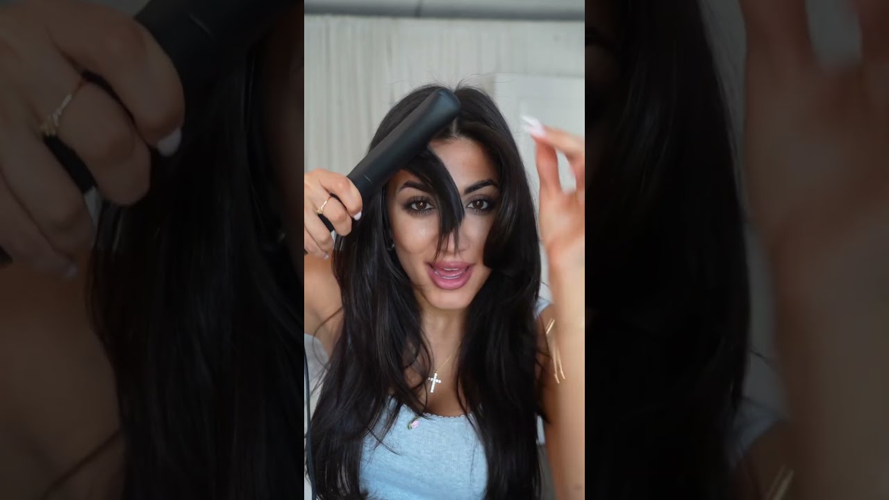 Curtain Bang Hack Hairstyle Hair Hairstyleinspo Hairtok Fyp