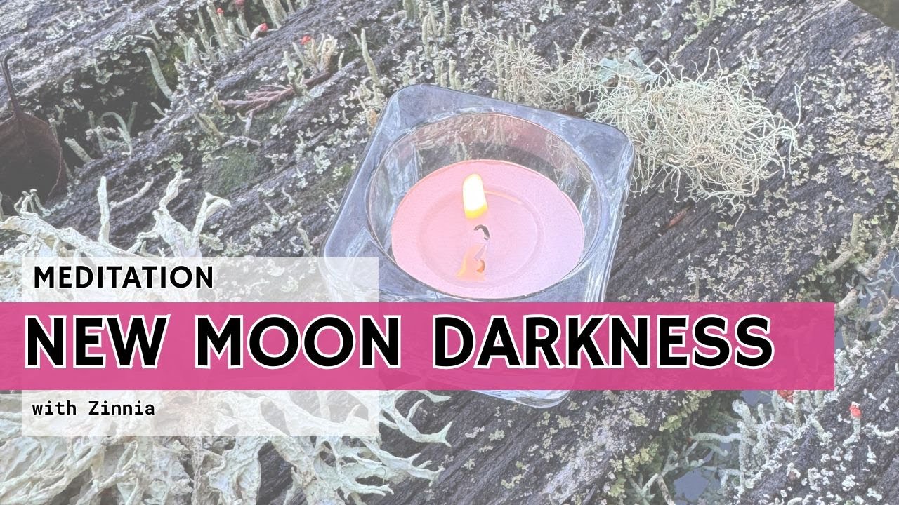 New Moon Meditation 🌚 | Sit with Darkness | Dissolve tension & thoughts