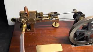 Vintage brass homemade model mill type steam engine. March 11, 2026.  