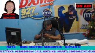 DXMD 927 Live Stream GENSAN RMN CENTRO SERBISYO: OCTOBER 25, 2017
