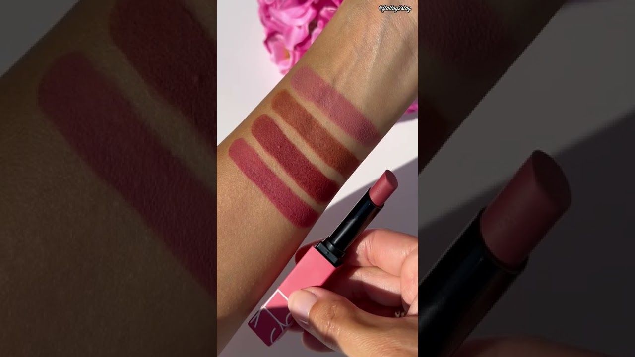 Nars PowerMatte Lipsticks Swatches 