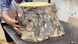 Amazing Wood Turning Art // Masterpieces Created From Rotten Logs By The Hands Of Young Artisans.