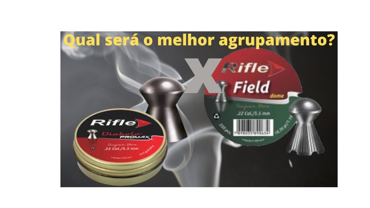 Dome ou Pro Max! Qual chumbinho agrupa melhor?  (5.5)rifle 5.5