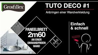 Tutorial Grosfillex Video Verlegung Wandverkleidung Langpaneele