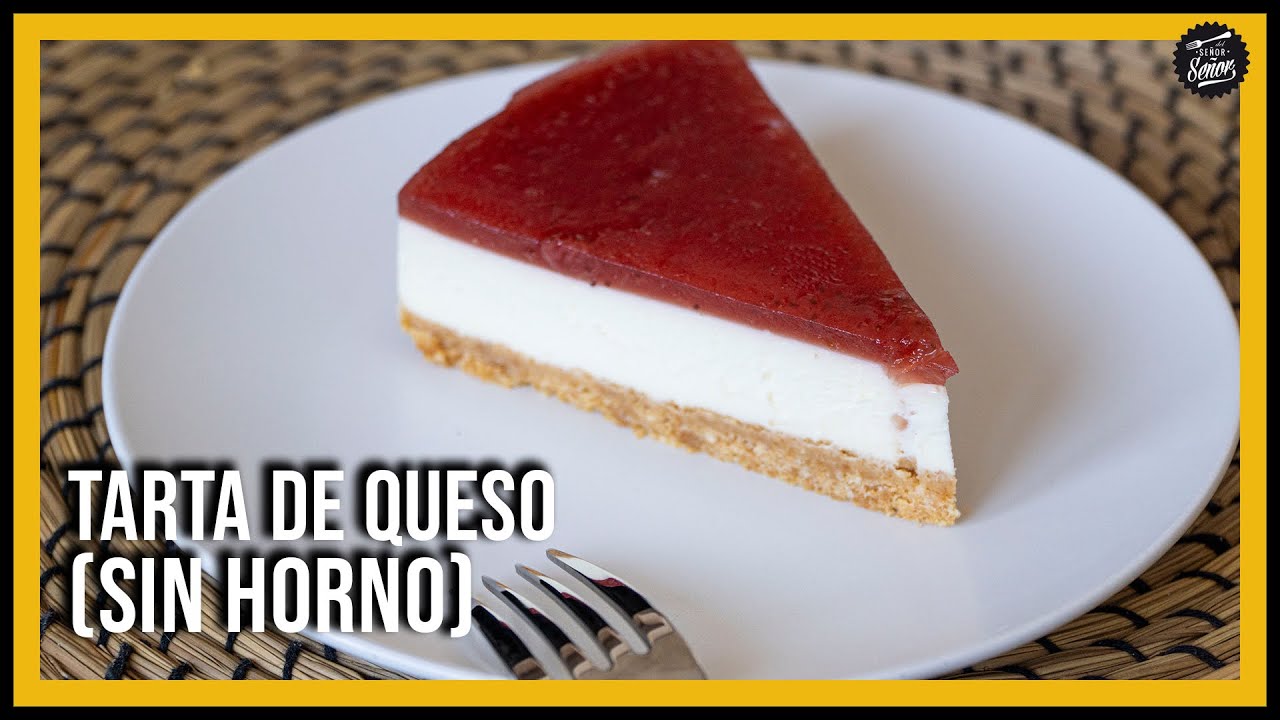 Tarta de queso y fresas 🍓 Receta fácil, sin horno, fría y perfecta para sorprender! 💝