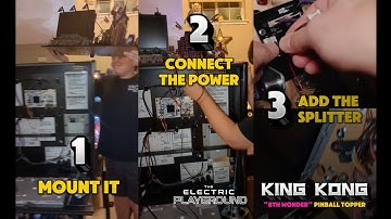 Sterling Plays Pinball...and Installs our King Kong Topper