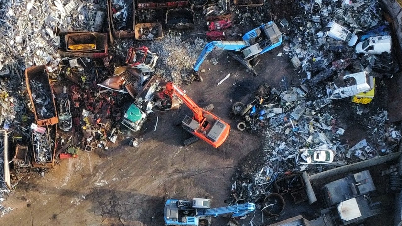 Scrap Metal Yard By Drone Edited Version J Davidson